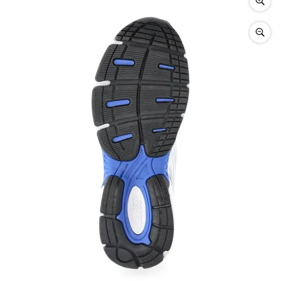 CHUNKY AVIA WOMENS LEATHER Silver and Blue Athletic Sneakers - Picture 5 of 6